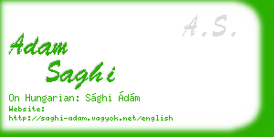 adam saghi business card